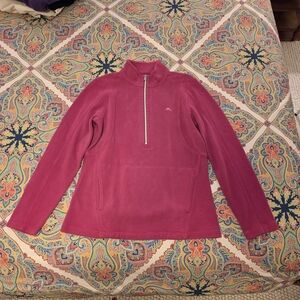 Tommy Bahama Magenta Half-Zip Sweatshirt